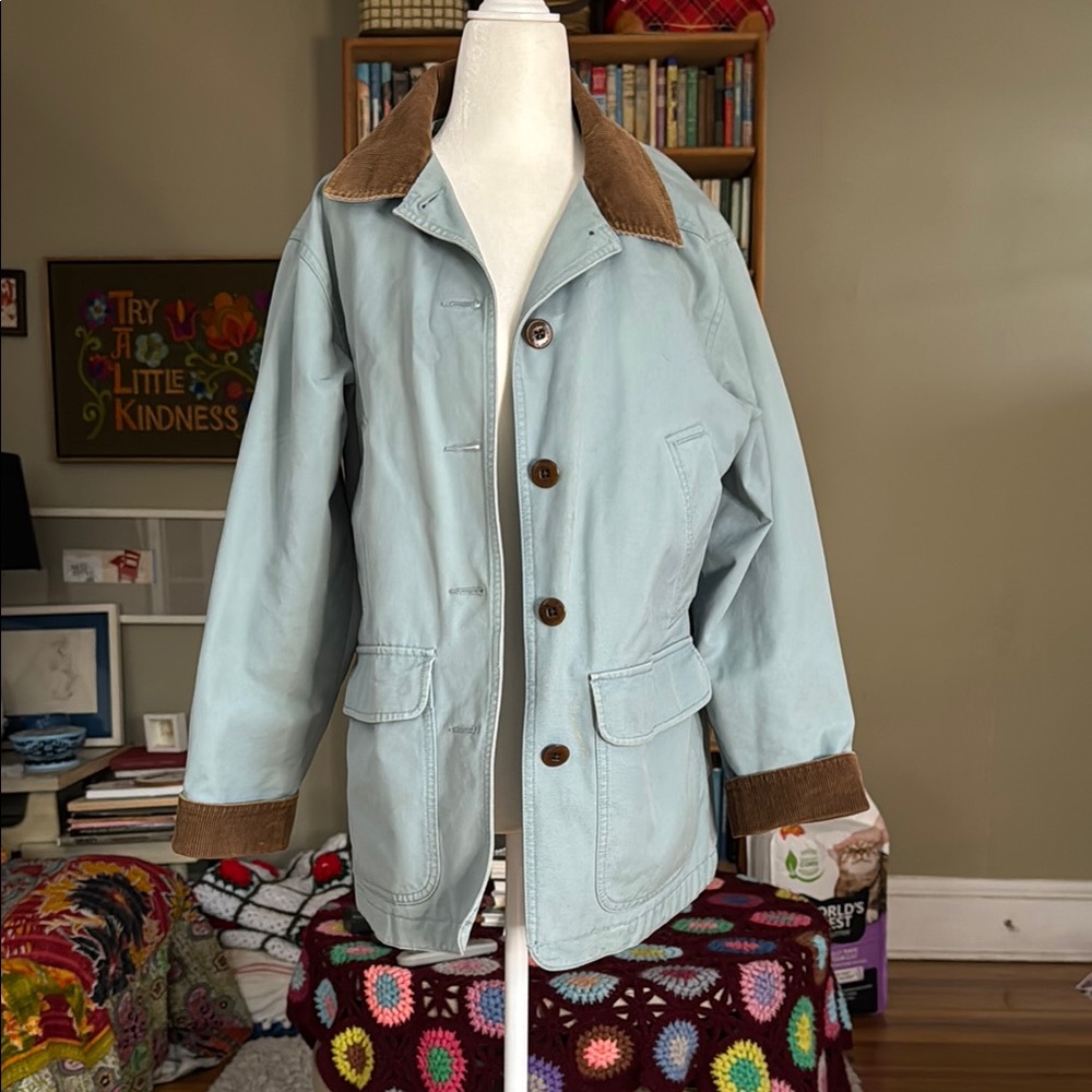 LL Bean Light Blue Barn Jacket